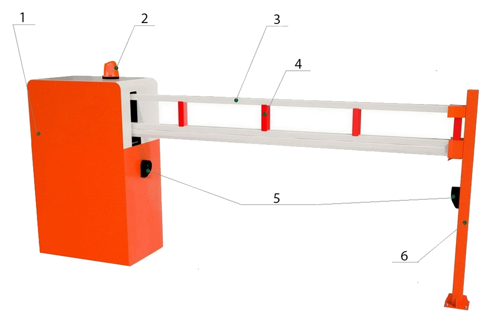 Устройство автоматических антивандальных шлагбаумов